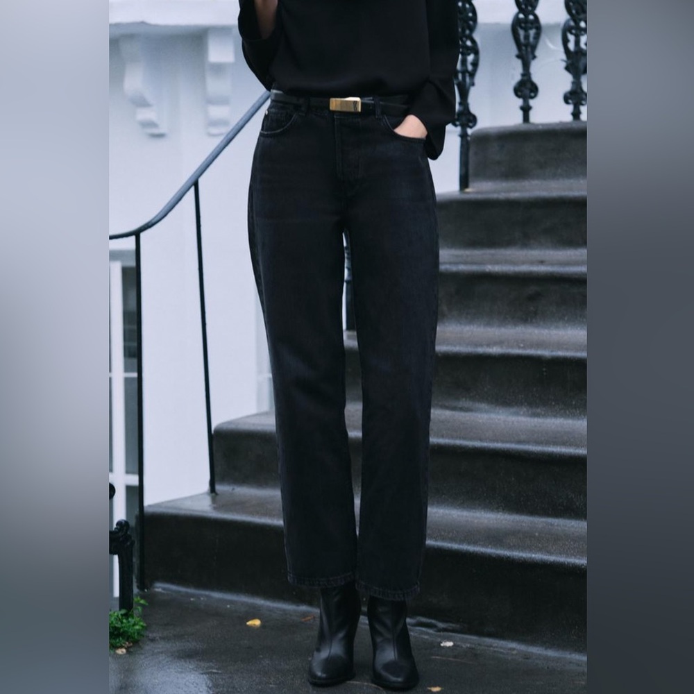 NWT Zara Z1975 Low Rise Straight Leg Jeans